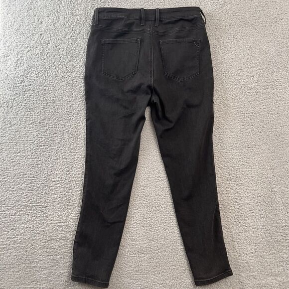 Tommy Bahama Tema Indigo High Rise Sparkle Tux Ankle Jeans Women Dark Wash 12x28 - Picture 6 of 9